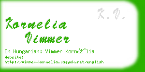 kornelia vimmer business card